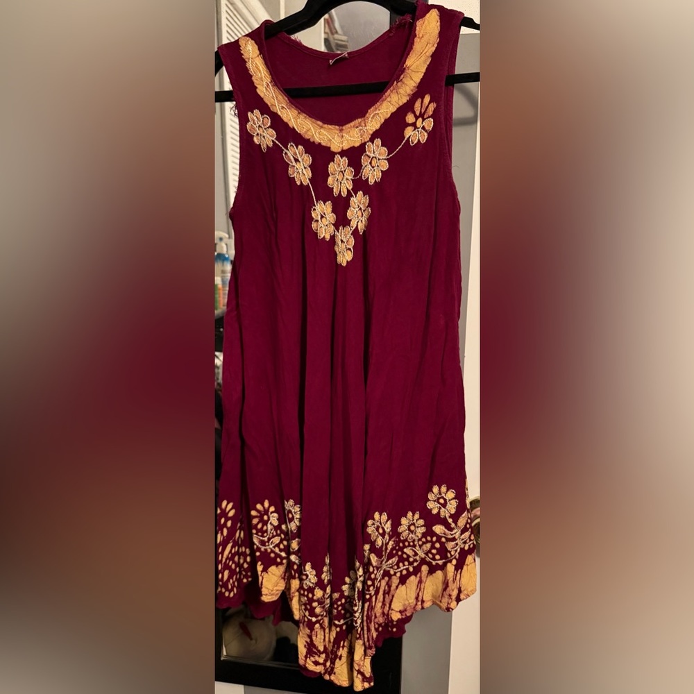 Vintage Bohemian Cotton Dress